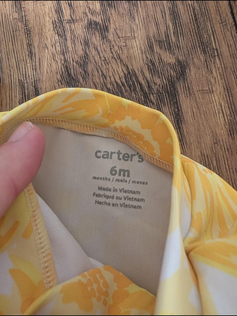 Set Of 2 Carter's One-Piece Long Sleeve Swimsuits Size 6m